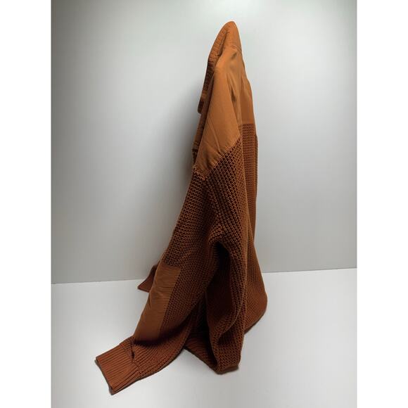 Bass Outdoor Men’s Orange Quarter Zip Long Sleeve Pullover Sweater Size XXl - Picture 4 of 8